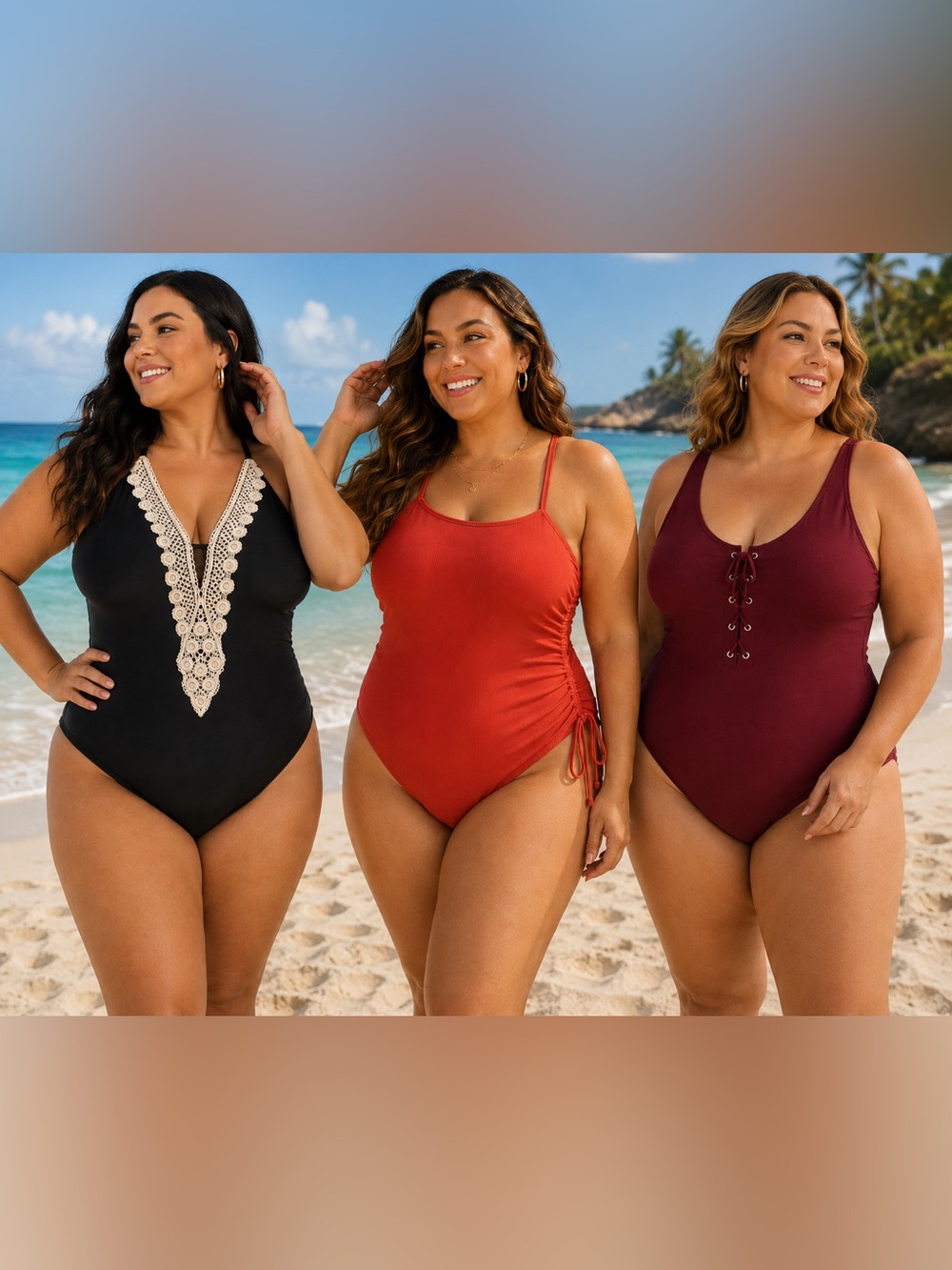 Bundle of (3) One-Piece Swimsuits